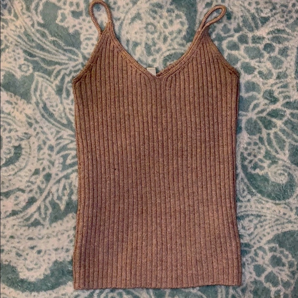 Light Pink Sweater Cami 🌸